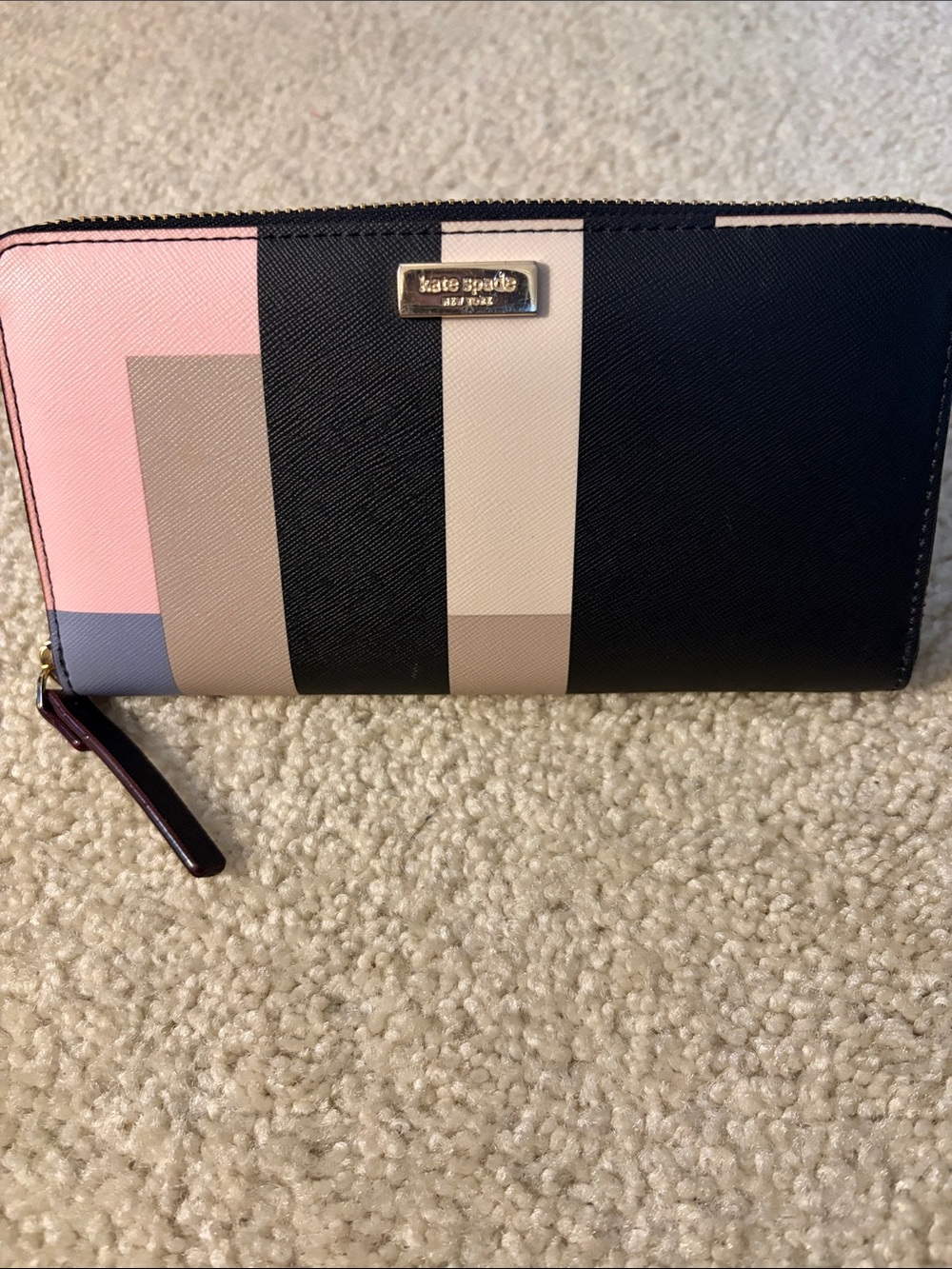 Kate Spade New York Color-Block Continental Zip Around Wallet